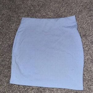 Light Blue Women's Mini Skirt